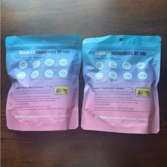 *Rare Bundle* The Woobles Pastel Jojo the Bunny & Emilio the Turtle Crochet Kits - Picture 2 of 2